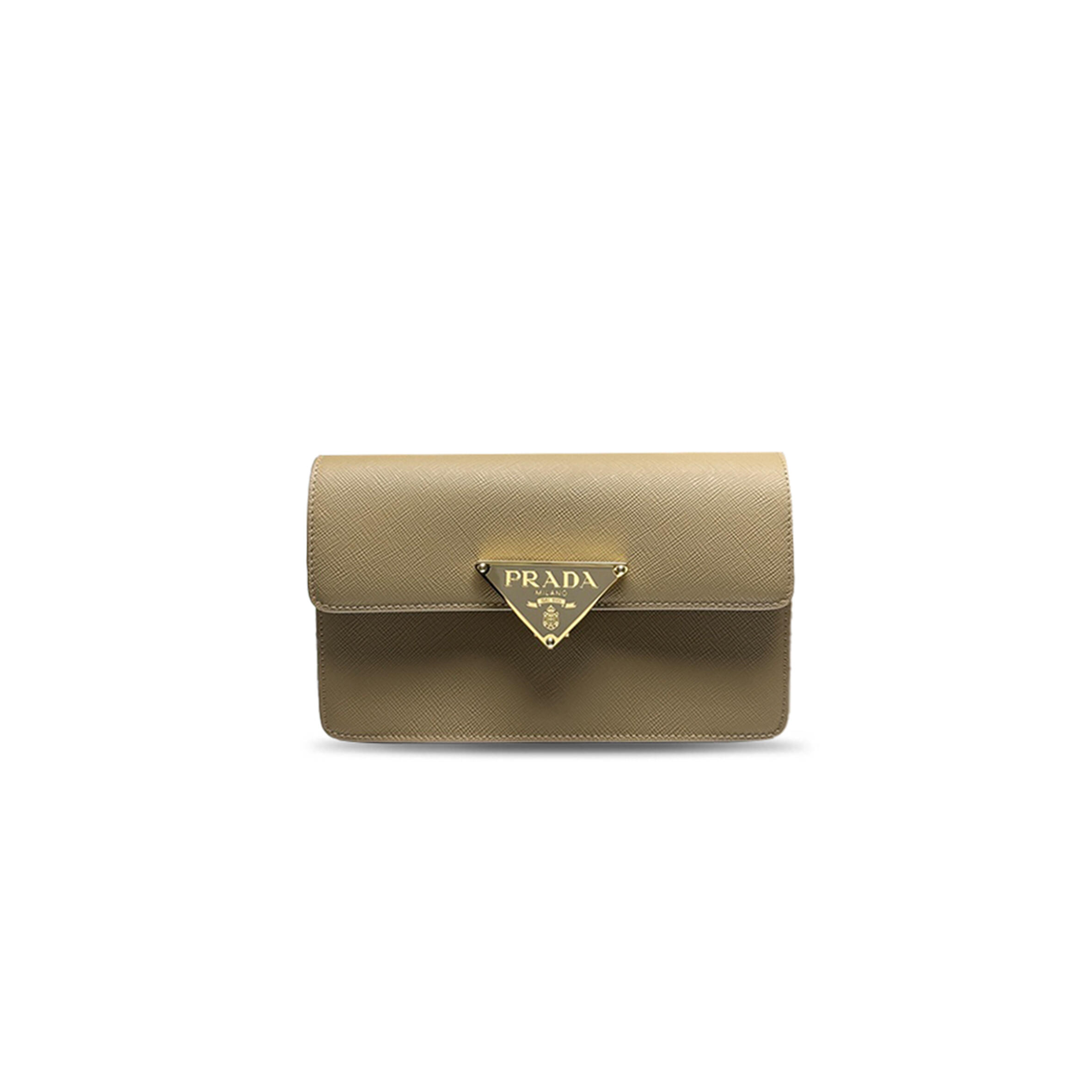 Pra*a mini saffiano leather bag 1bd386 (19.5*11.5*5cm)